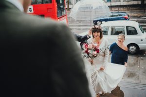 Bride sees groom for the first time