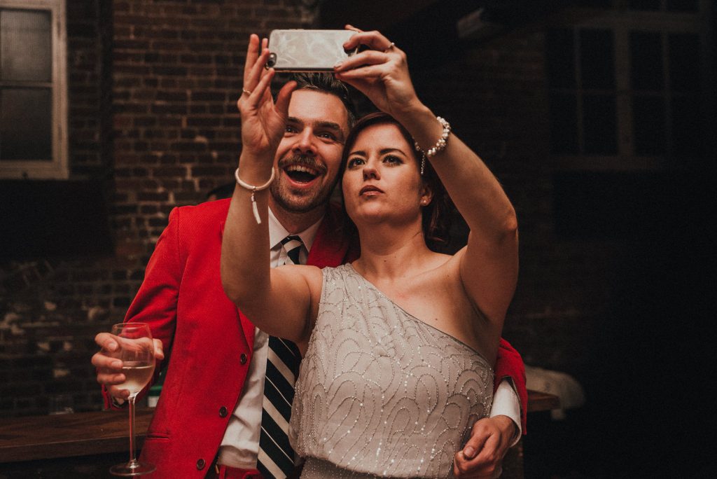 guests taking a selfie